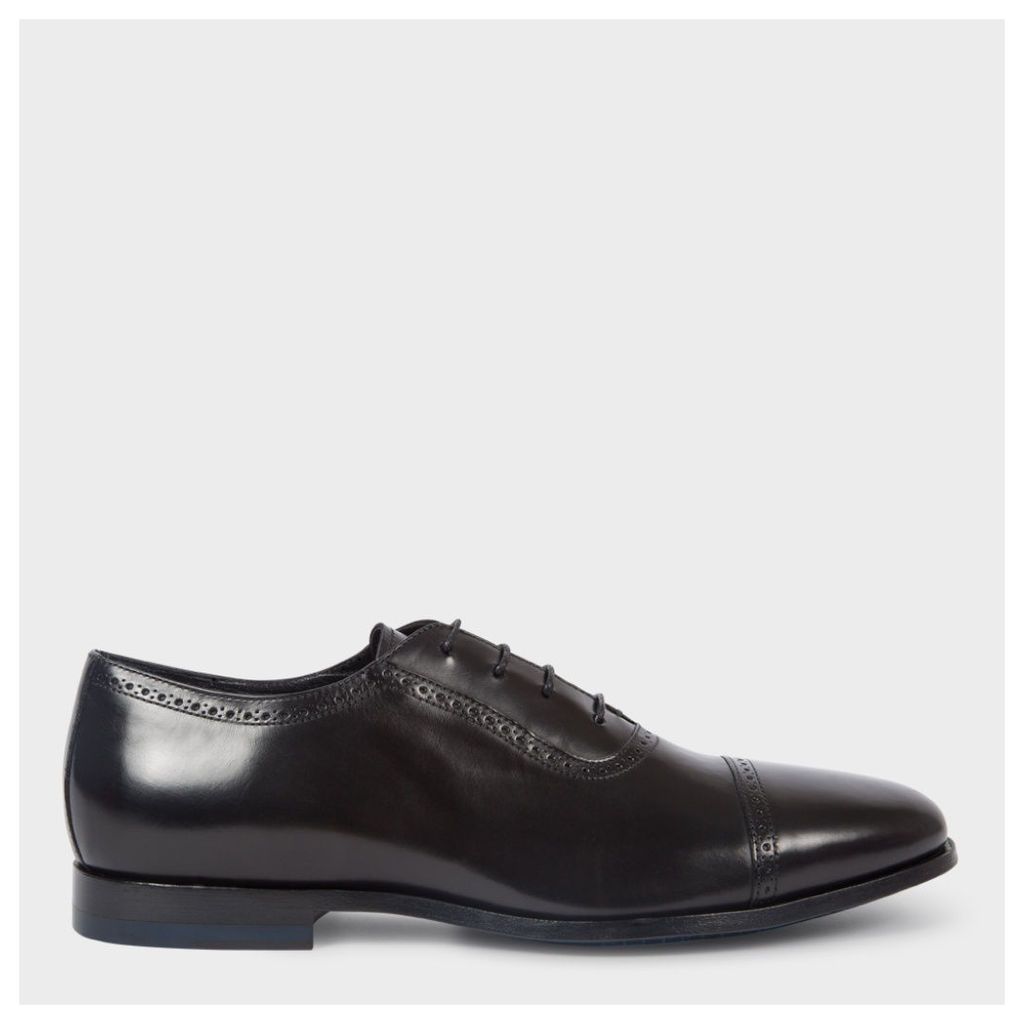 Men's Black Parma Calf Leather 'Amber' Oxford Shoes