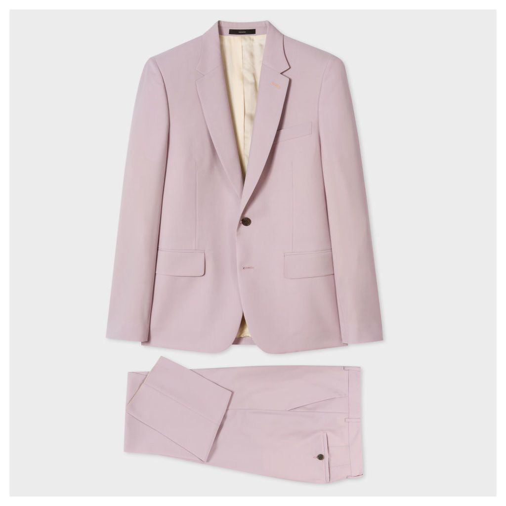 The Soho - Men's Tailored-Fit Dusty Pink Wool-Mohair Suit