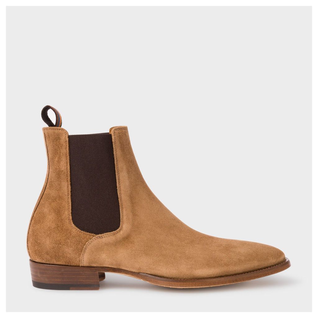 Men's Camel Suede 'Bobby' Chelsea Boots