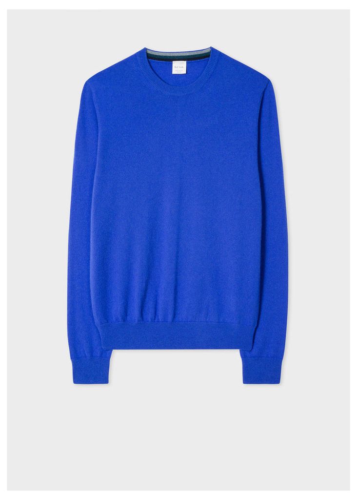 Men's Cobalt Blue Cashmere Sweater