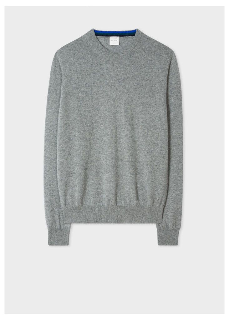 Men's Grey Marl Cashmere Sweater