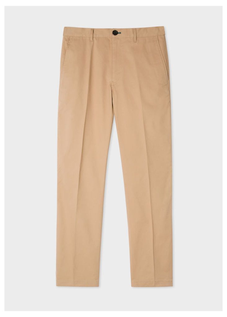 Men's Mid-Fit Sand Stretch-Cotton Chinos