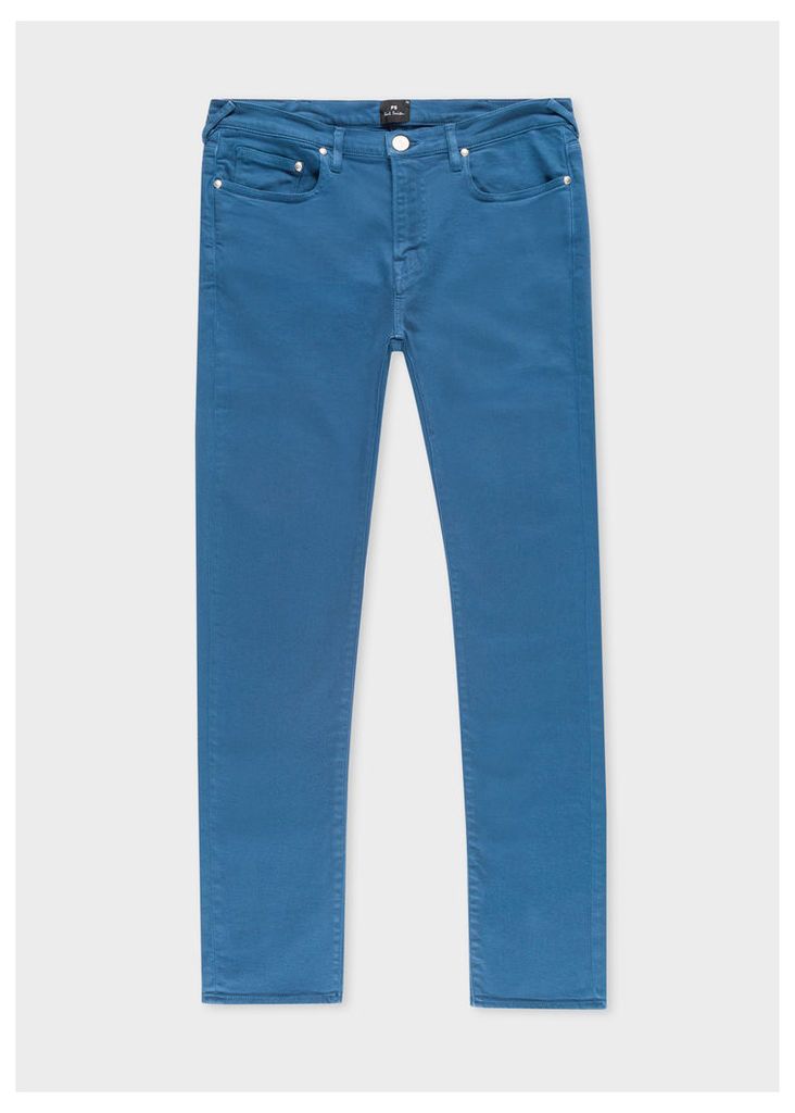 Men's Slim-Fit Blue Garment-Dye Jeans