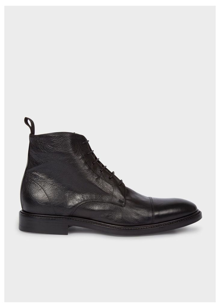 Men's Dip-Dyed Black Calf Leather 'Jarman' Boots