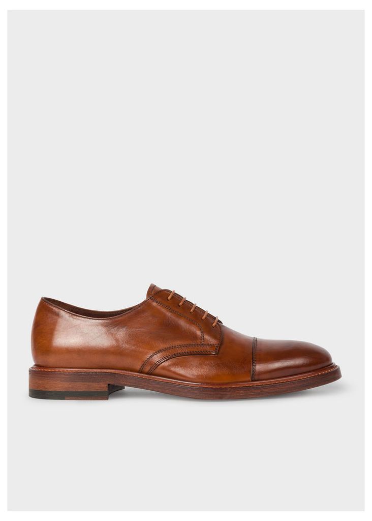 Men's Tan Leather 'Rosen' Derby Shoes