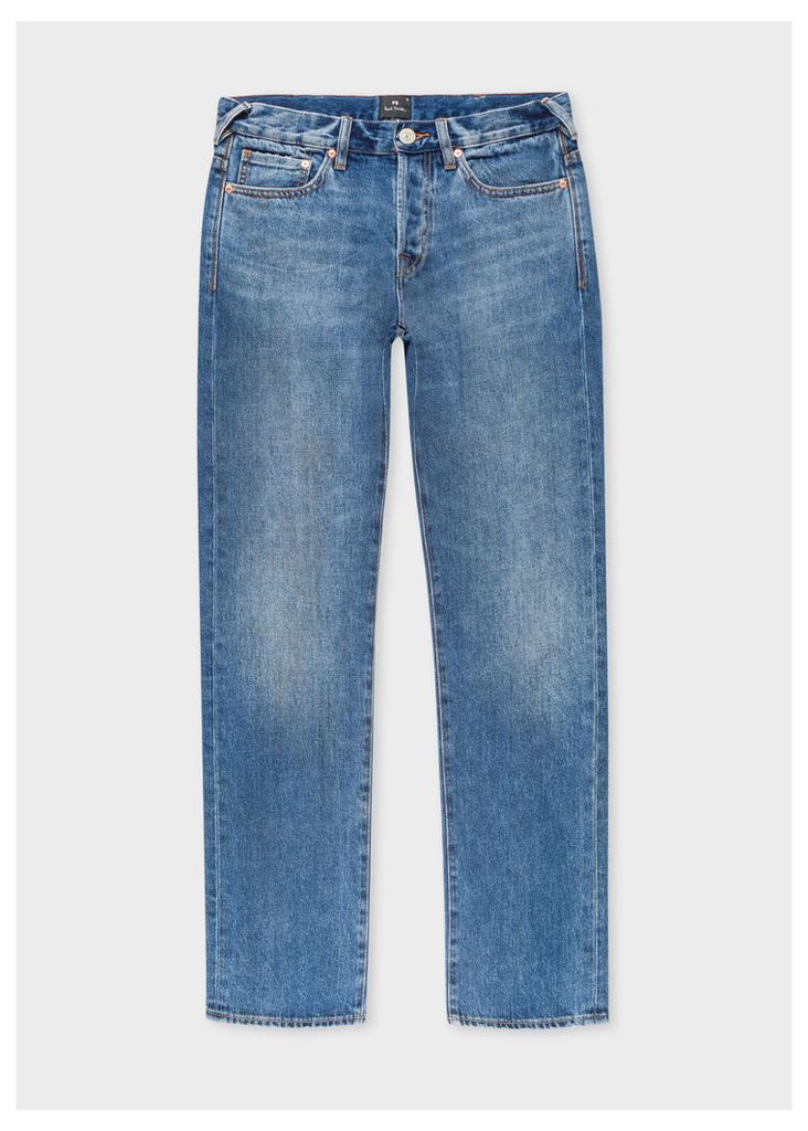 Men's Standard-Fit Antique-Wash 12.5oz 'Rigid Western Twill' Denim Jeans