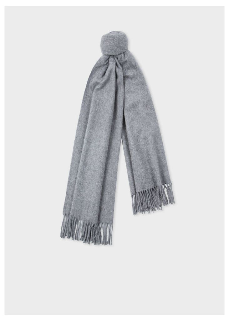 Grey Large Cashmere Scarf