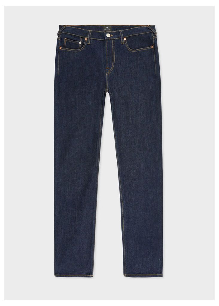 Men's Slim-Fit Indigo Rinse 'Authentic Comfort Stretch' Denim Jeans