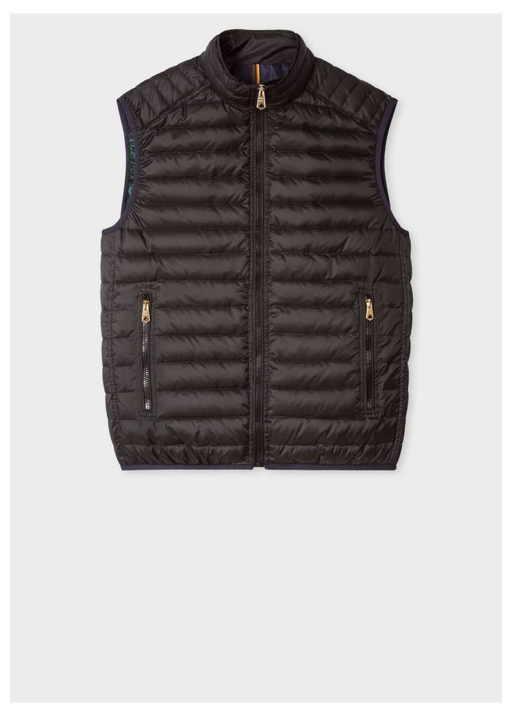 Men's Black Quilted Down Gilet