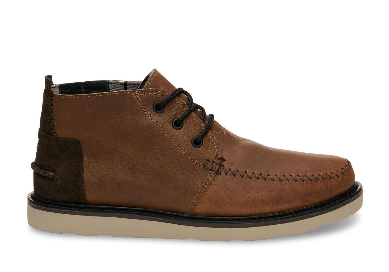 Brown Leather/Waterproof Men's Chukka Boots