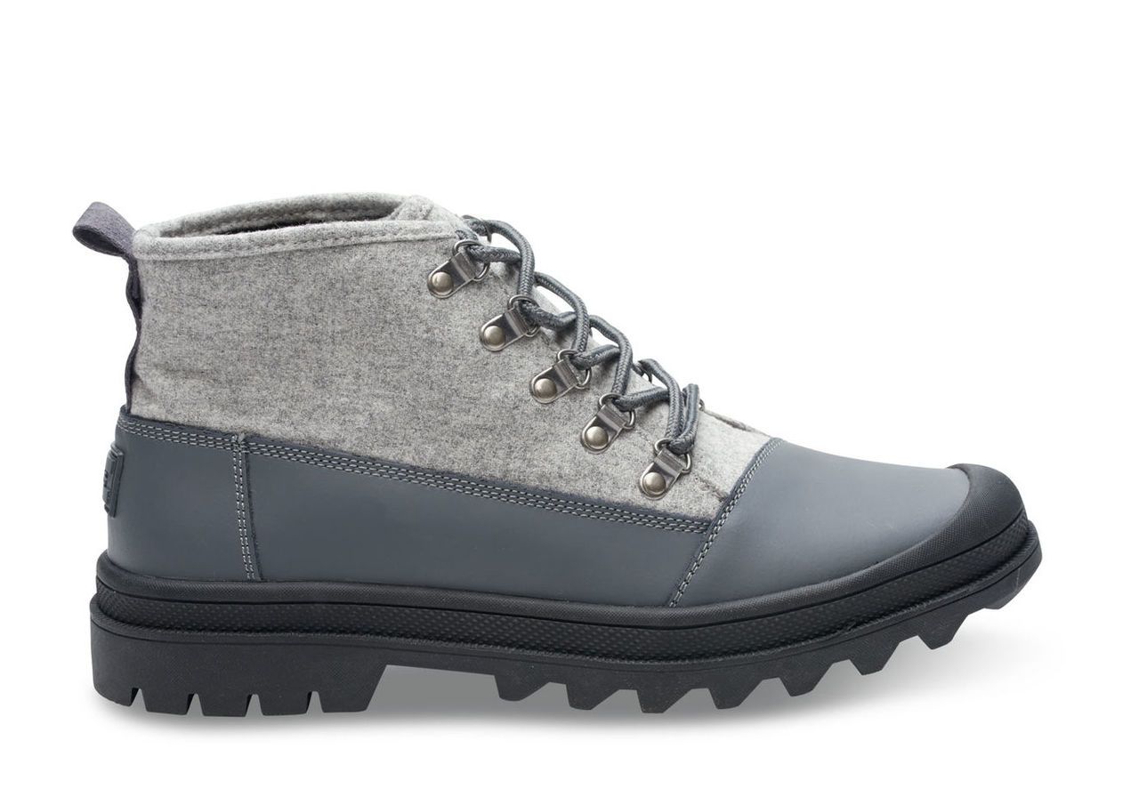 Castlerock Grey on Light Grey Wool Men's Cordova Boots