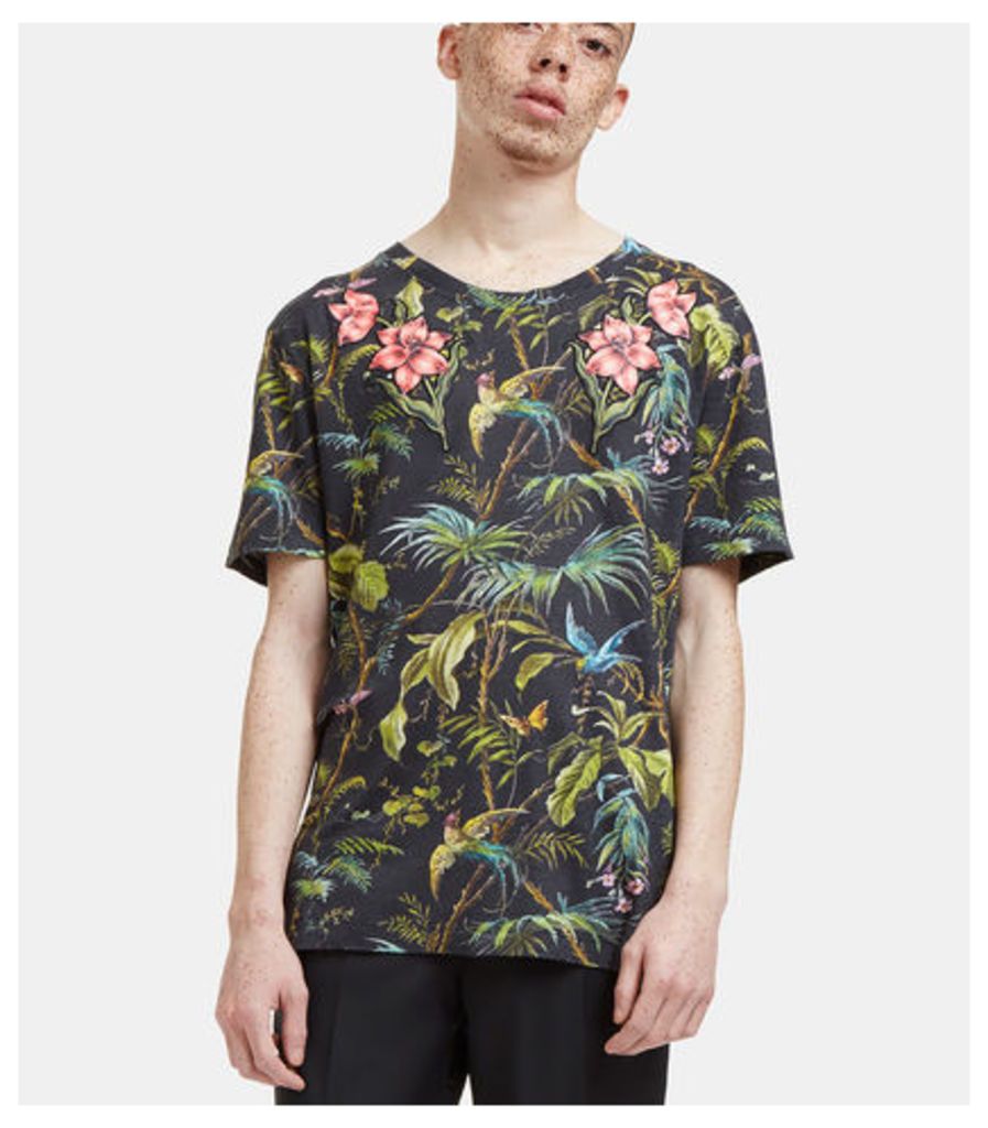 Floral Embroidered Botanic T-Shirt
