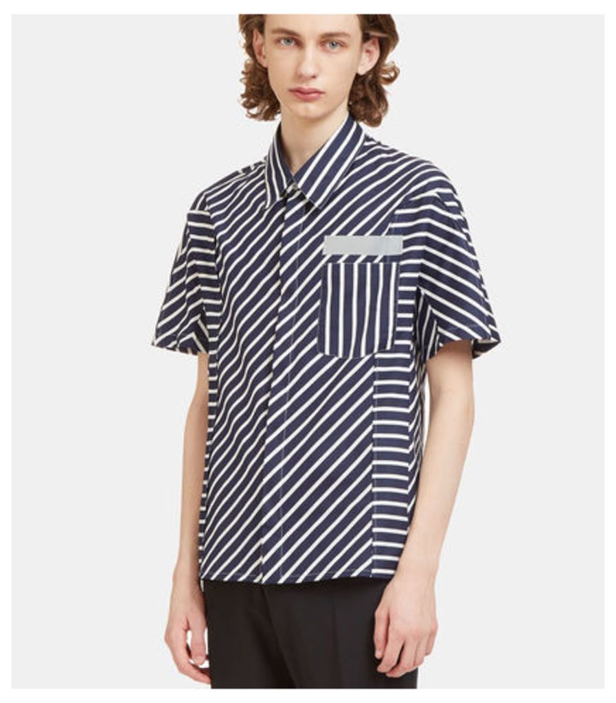 Mixed Stripe Short Sleeved Shirt