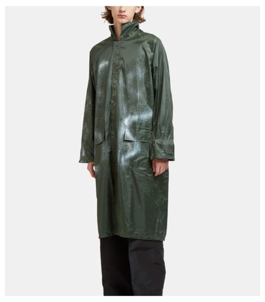 Aura Oversized Spray Painted Raincoat