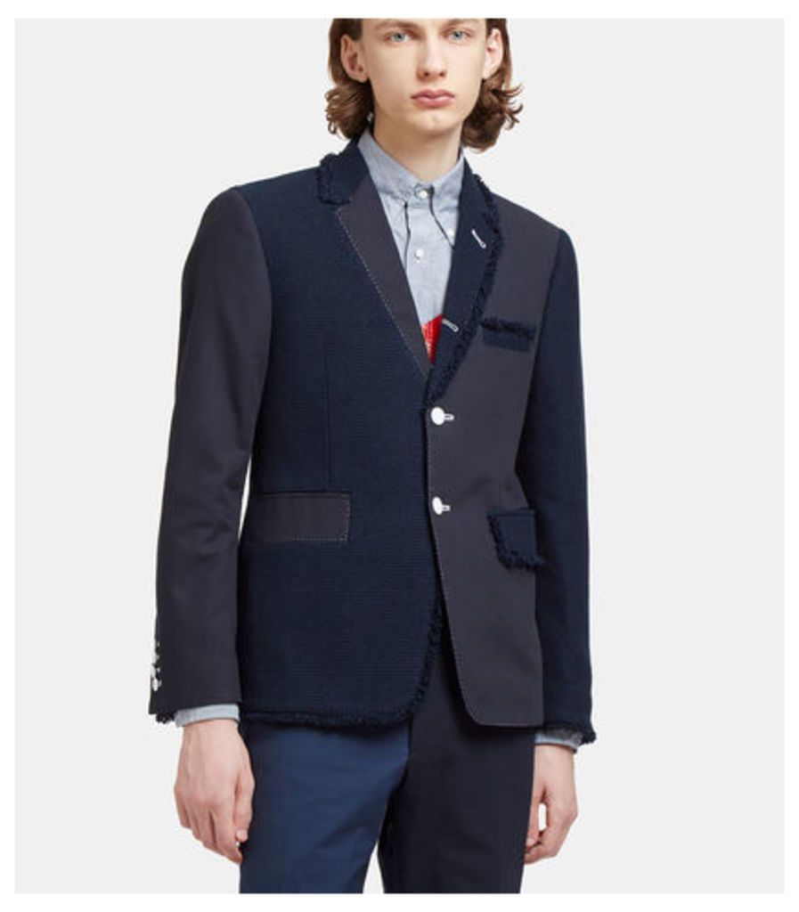 Tweed Patchwork Blazer Jacket