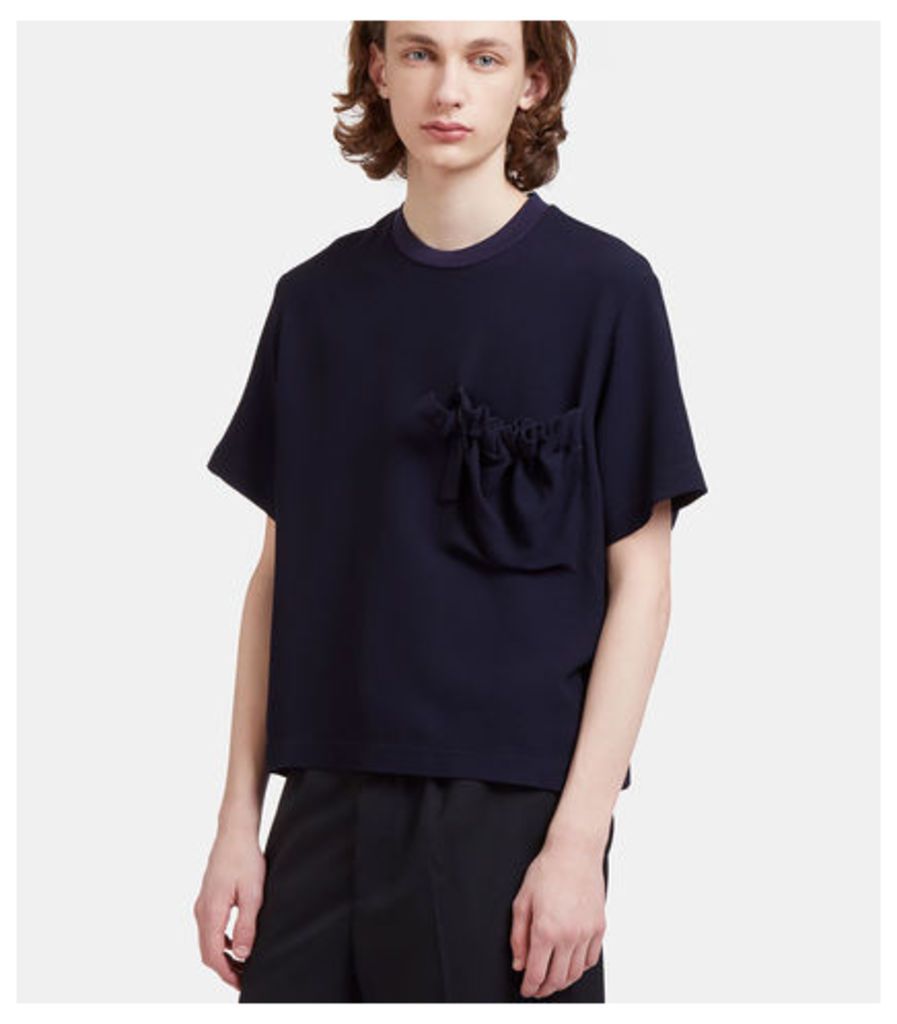 Delila Oversized Ruched Patch Pocket T-Shirt