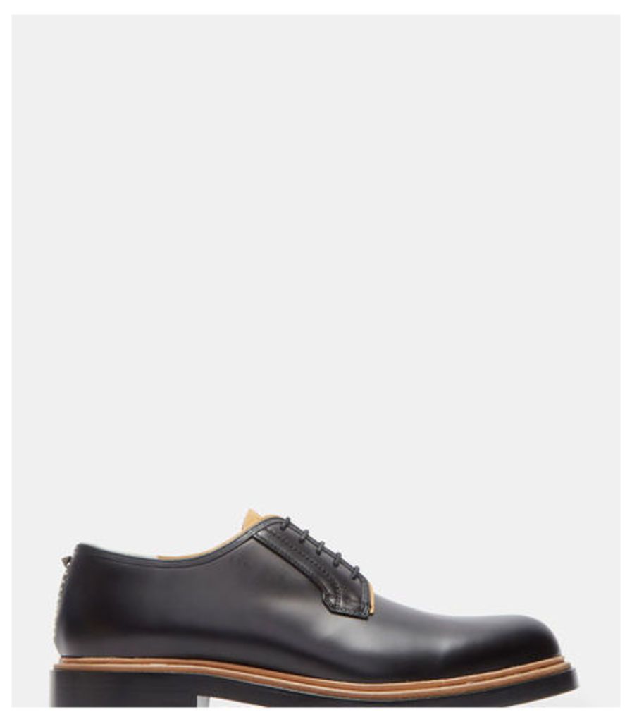 Raw Contrast Derby Shoes