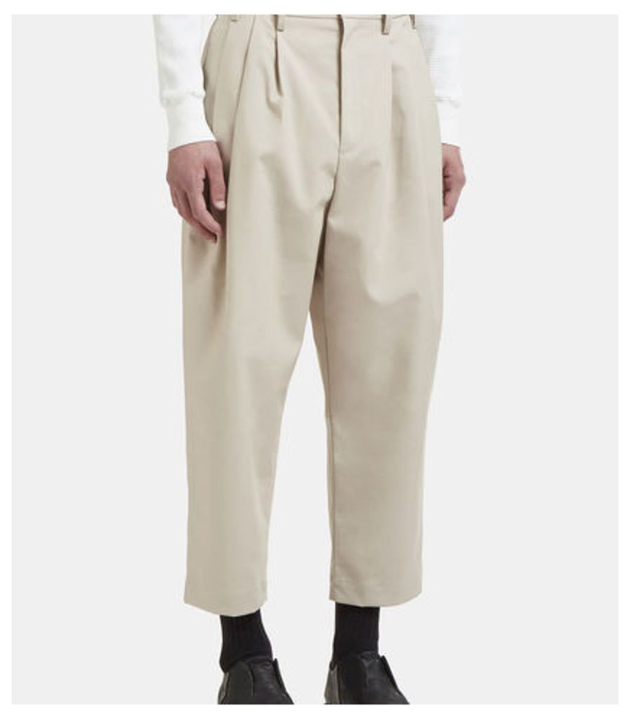 High Waist Cropped Tailored Pants
