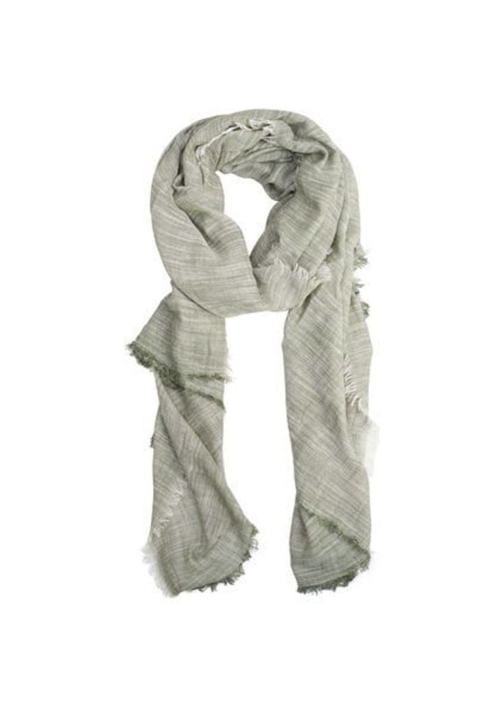 End-on-end cotton scarf