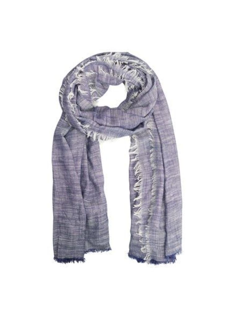 End-on-end cotton scarf