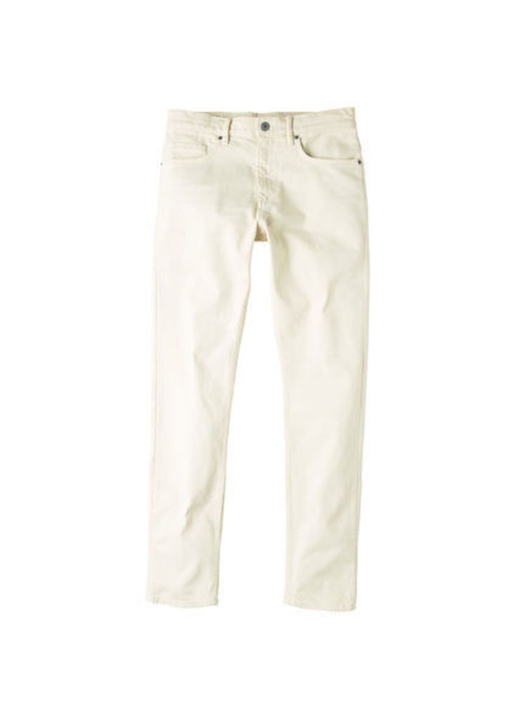 Slim-fit off-white Alex jeans