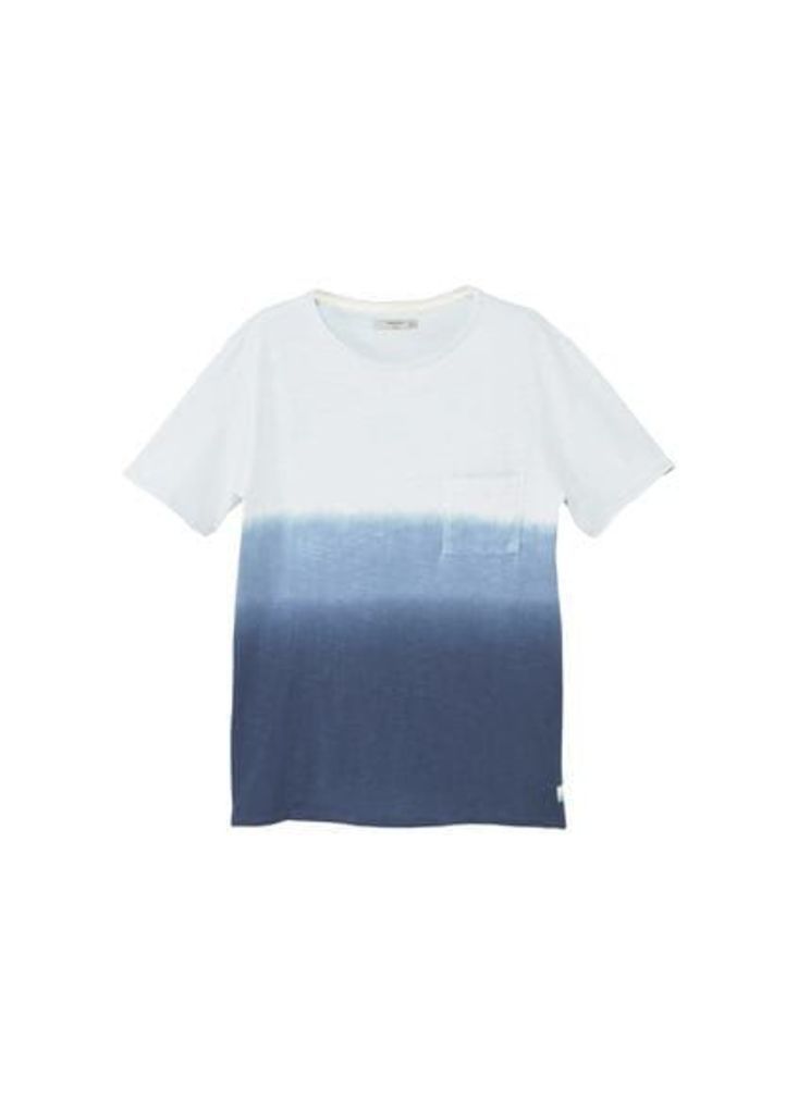 OmbrÃ©-stripe cotton t-shirt