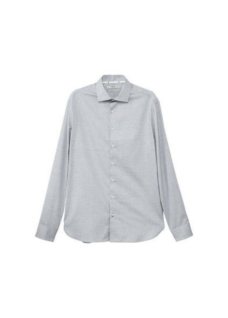 Slim-fit end-on-end shirt