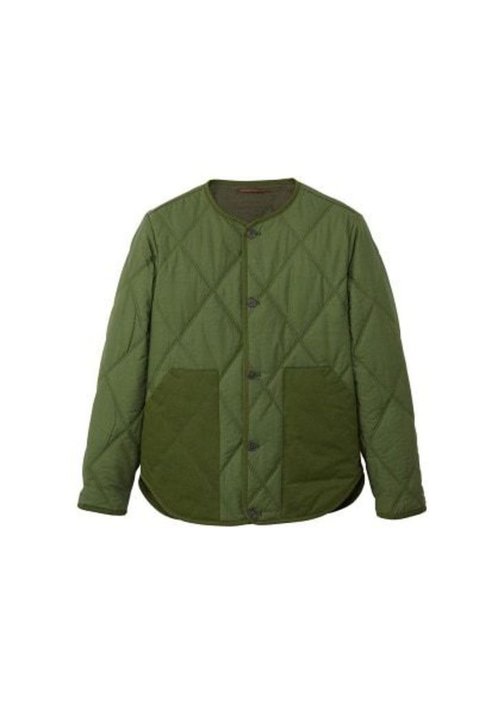 Combined cotton bomber jacket