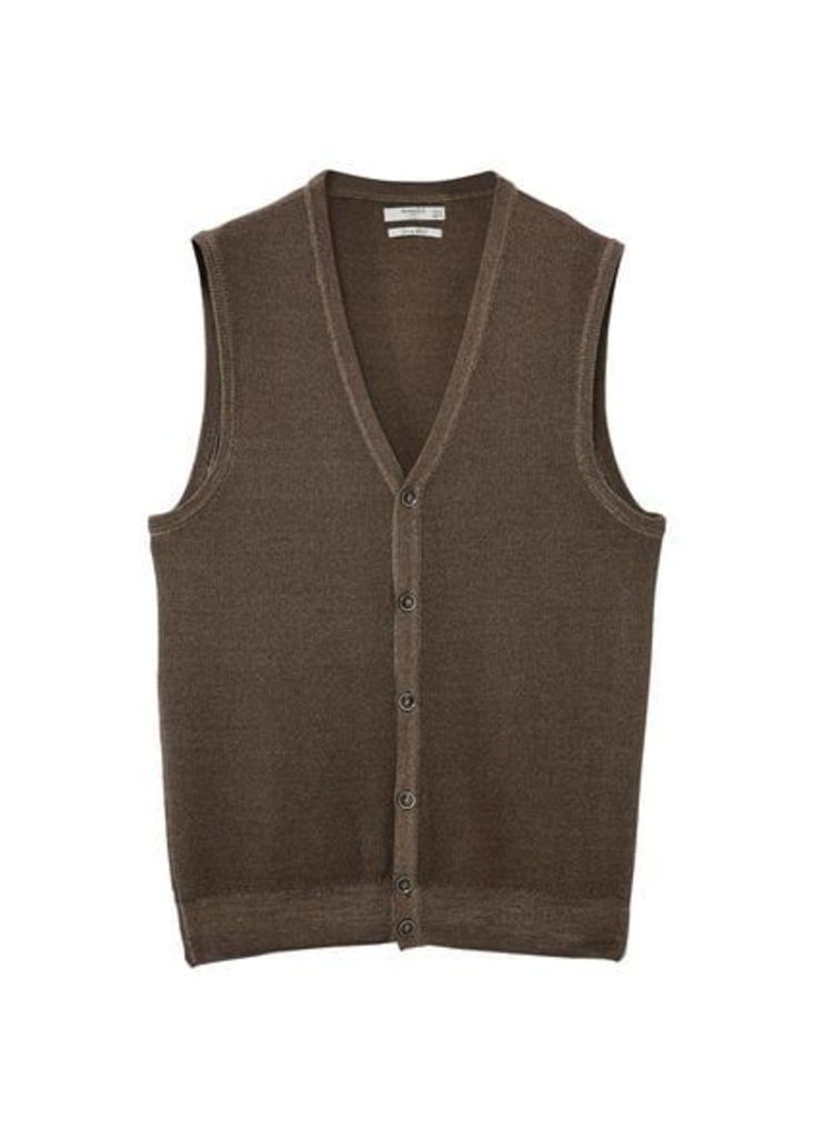 Combined wool vest