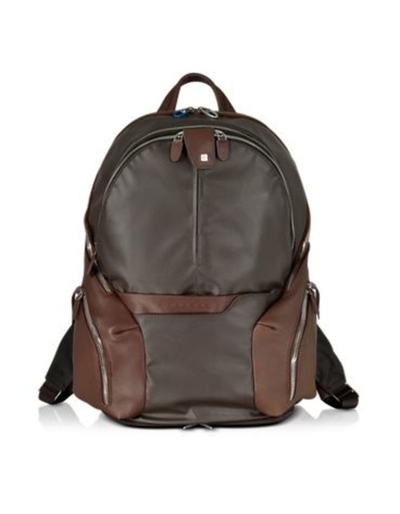 Designer Men's Bags, Nylon & Leather Computer Backpack