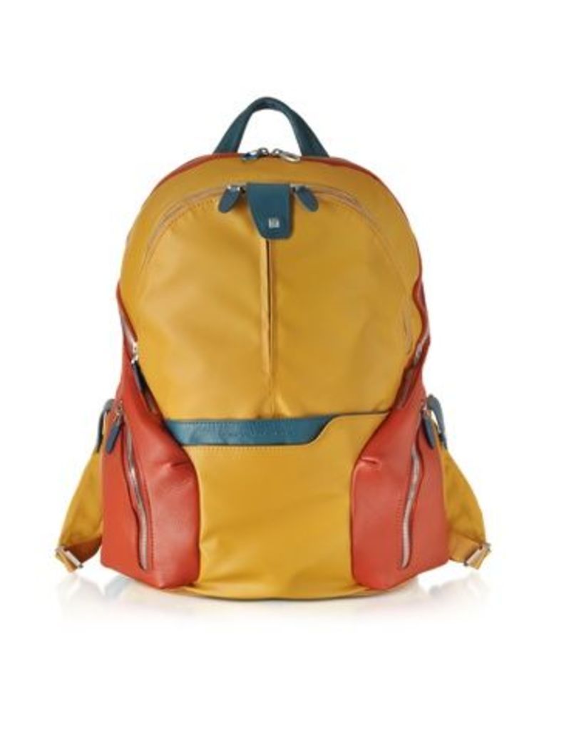 Designer Men's Bags, Nylon & Leather Computer Backpack