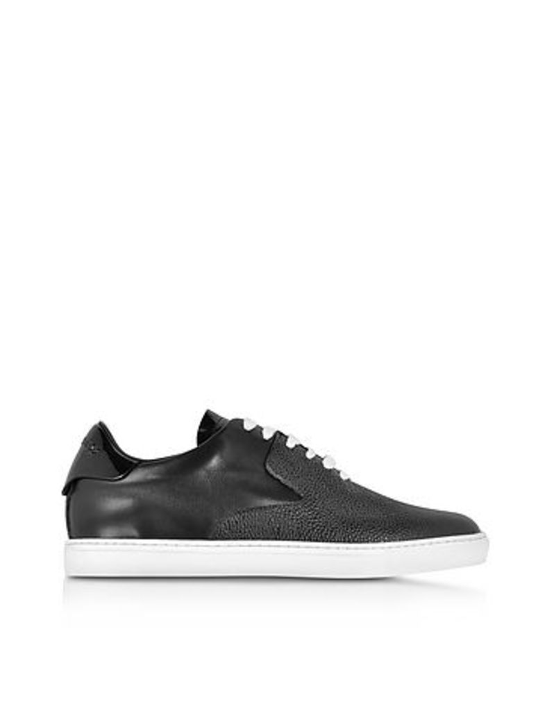 DSquared2 Shoes, Tux Black Leather Sneaker