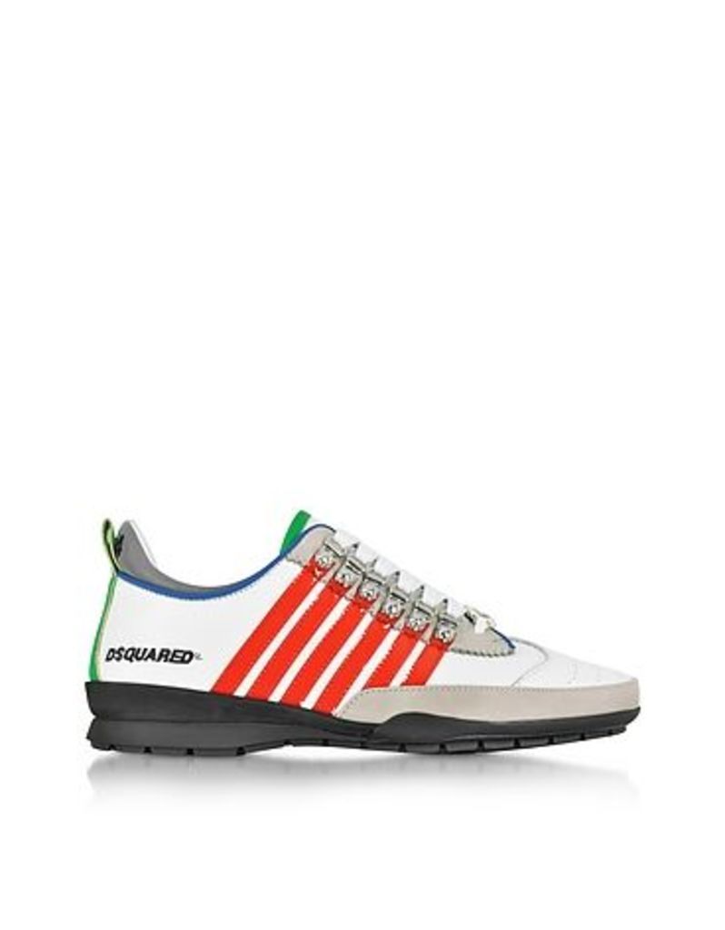DSquared2 - White and Red Leather Sneaker