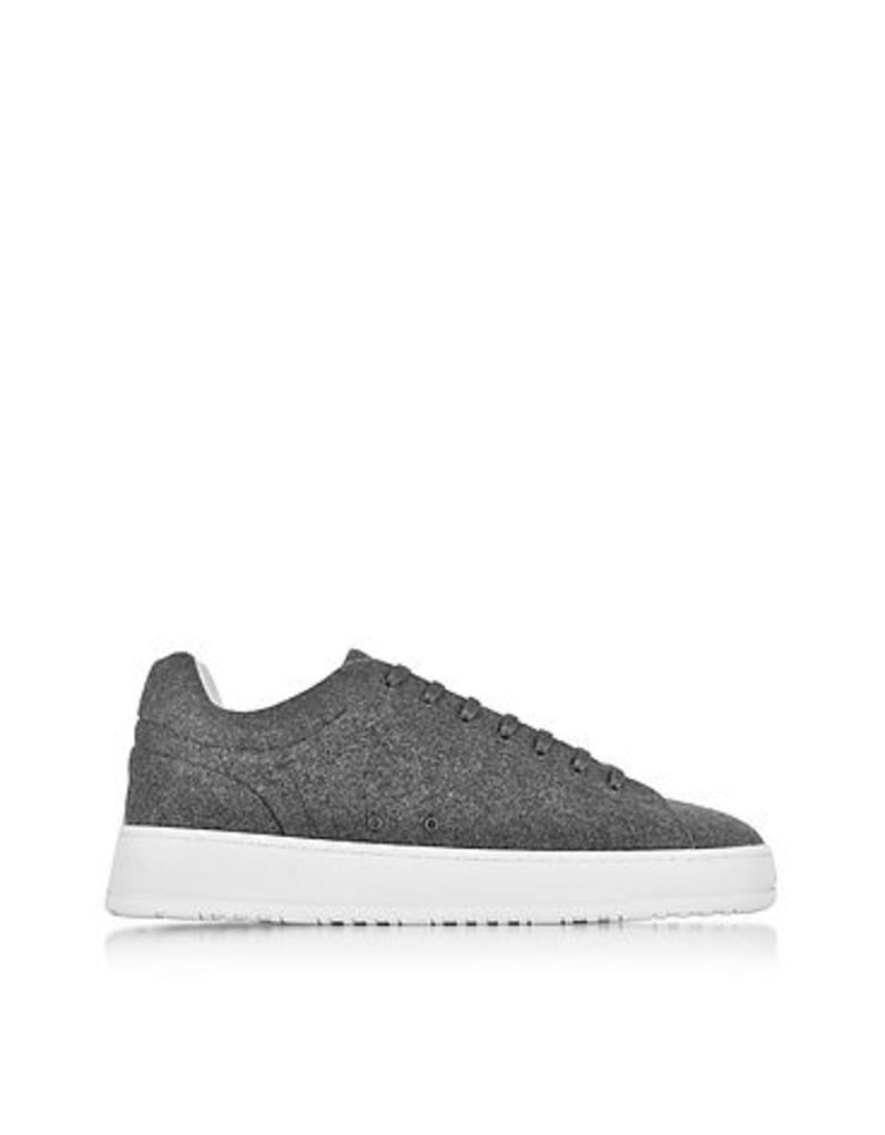 ETQ Amsterdam - Low 4 Ash Gray Wool Men's Sneaker