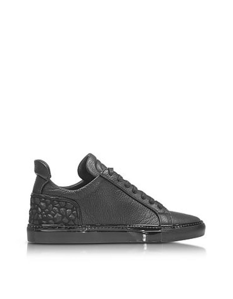 Ylati - Amalfi Low 2.0 Black Diamonds Leather Men's Sneaker