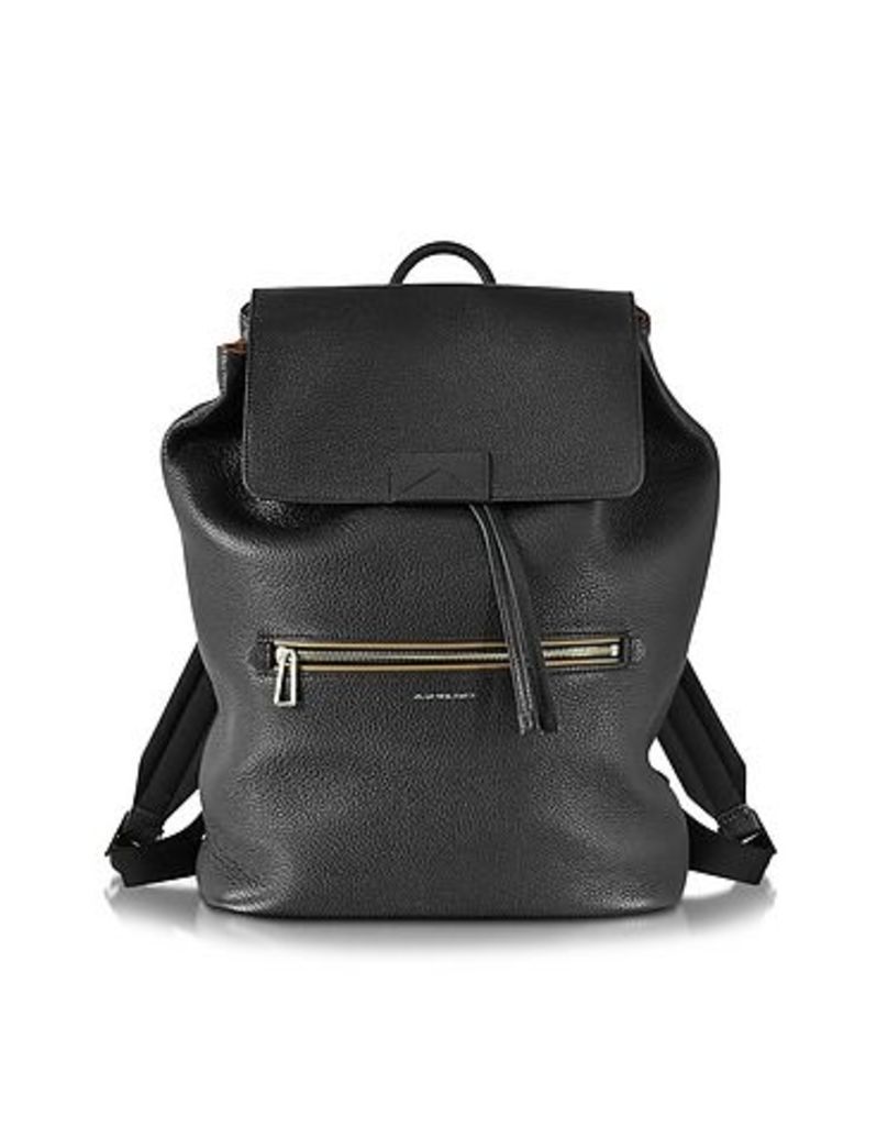 Paul Smith - Black Hammered Leather Men's Backpack