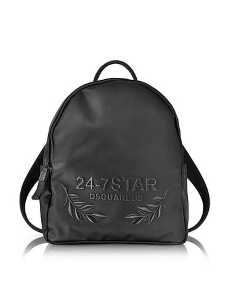 DSquared2 - 24-7 Star Icon Black Nylon Backpack