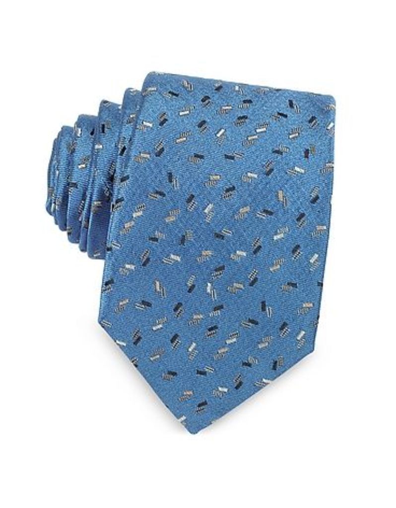 Lanvin Ties, Confetti Pattern Woven Silk Tie