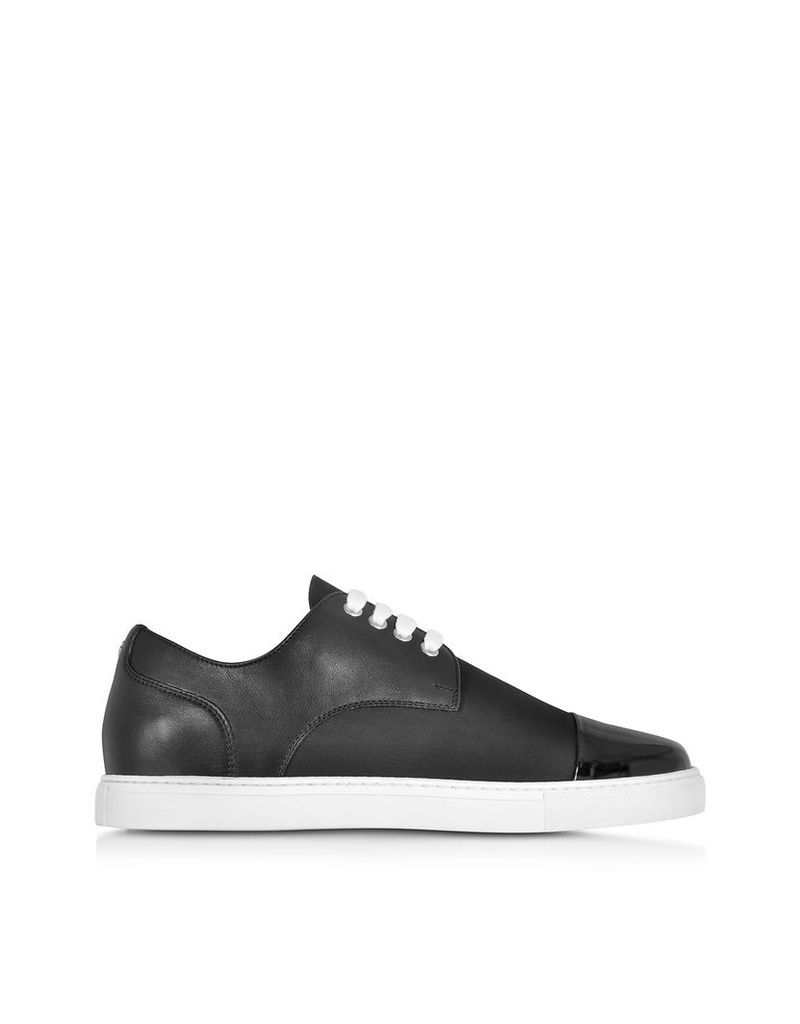 DSquared2 Shoes, Tux Black Leather and Fabric Men's Sneaker