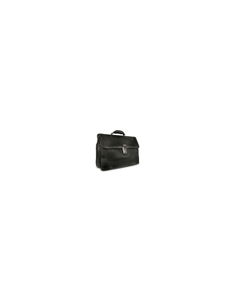 Chiarugi Briefcases, Men's Genuine Leather Double Gusset Briefcase