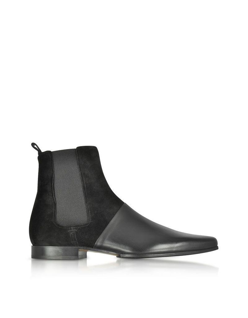 Balmain Shoes, Artemis Leather and Suede Men's Ankle Boots