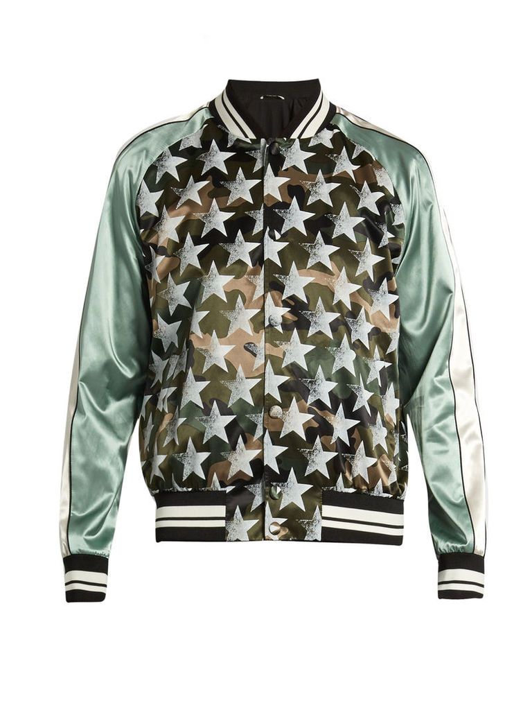 Souvenir Camouflage and stars-print jacket
