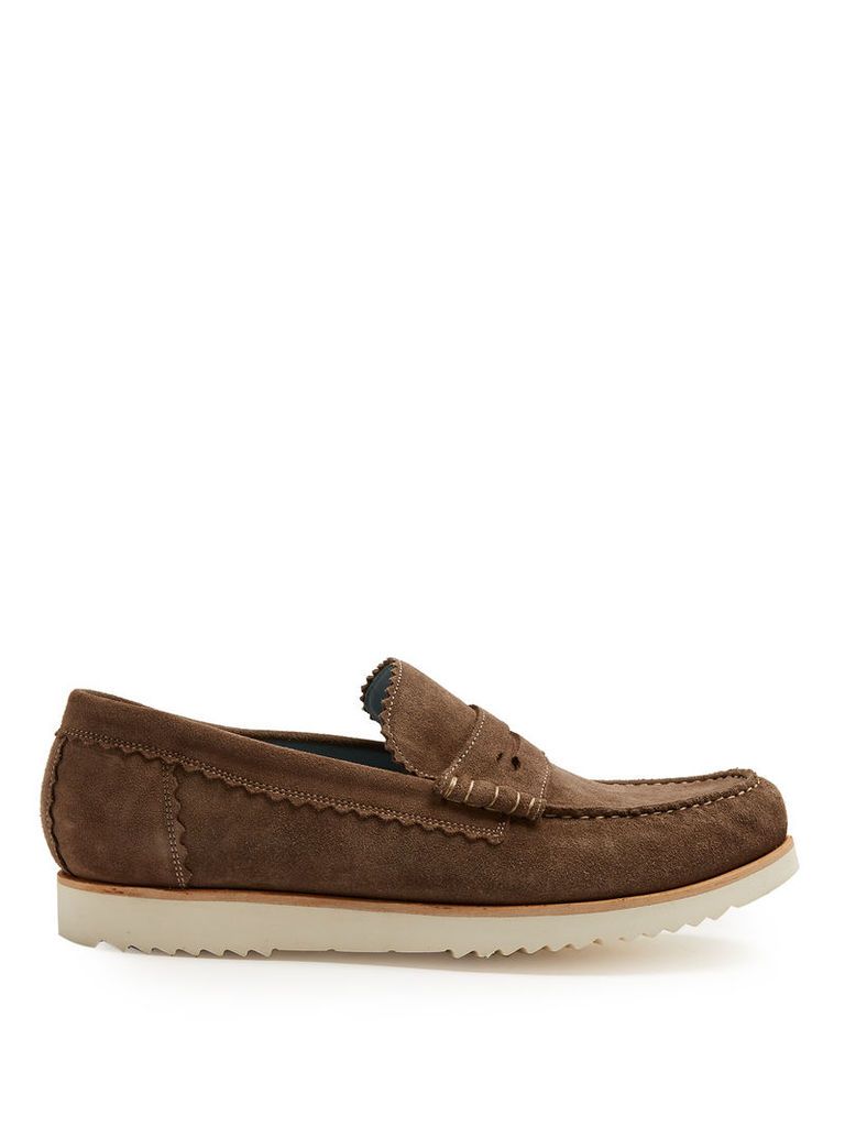 Ashley suede penny loafers