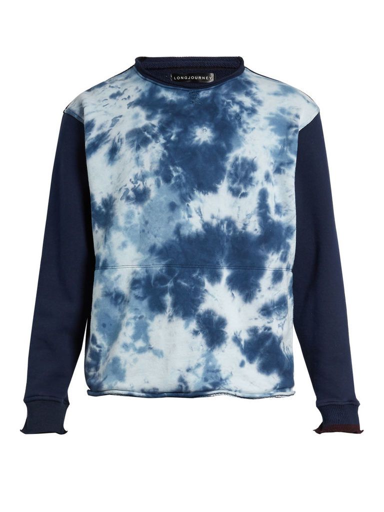Nash tie-dye print cotton sweatshirt