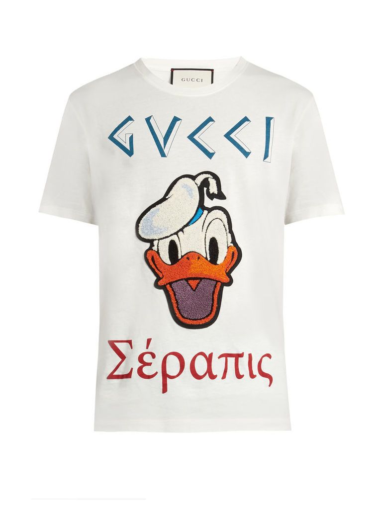 Donald Duck©-appliquÃ© cotton T-shirt