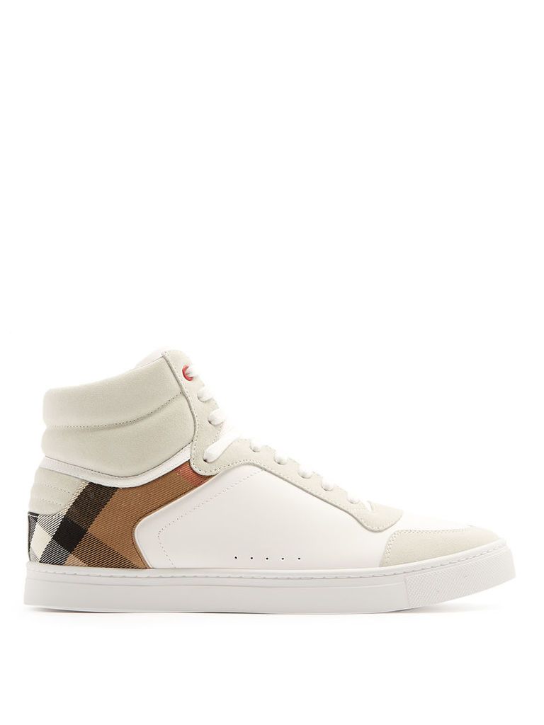 Reeth high-top leather trainers