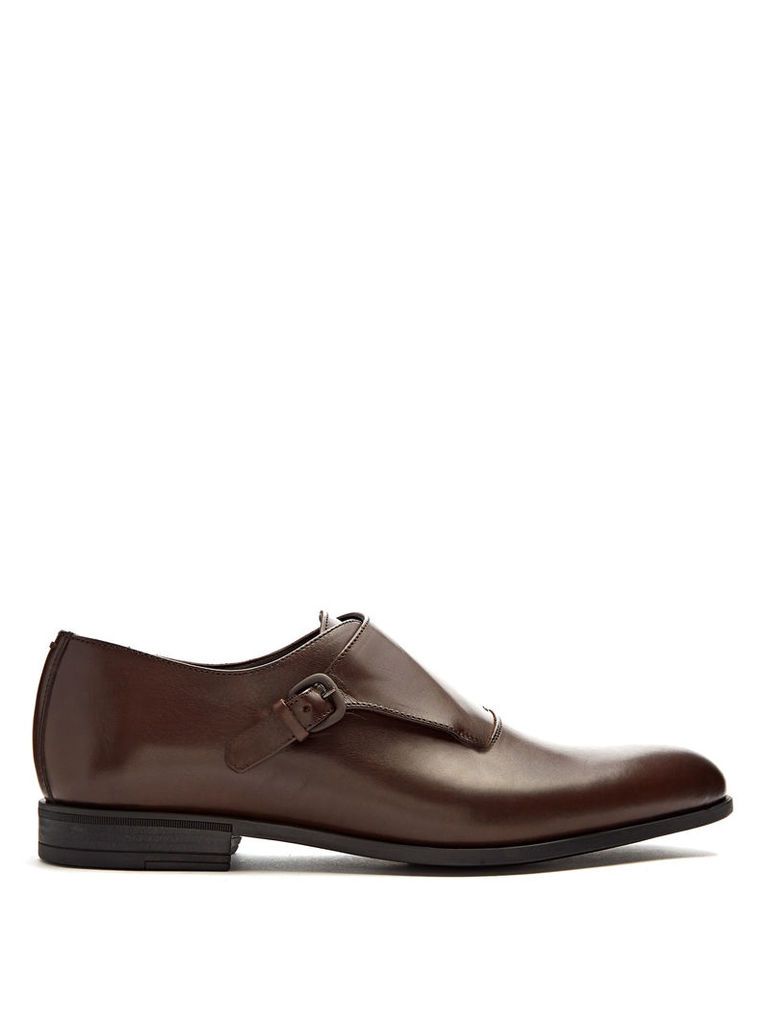 Florence monk-strap leather shoes