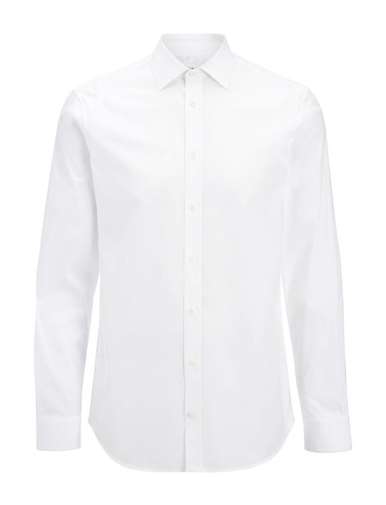 Poplin + Poplin Stretch Cecil Shirt in White