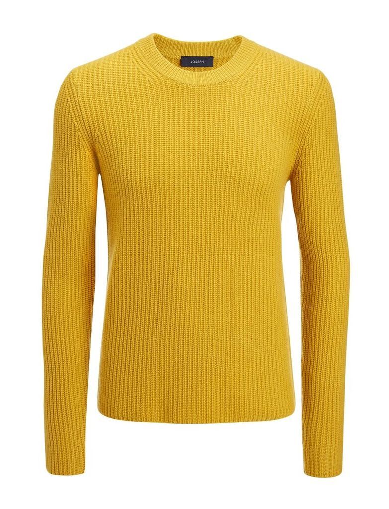Military Cashmere Sweater in Ochre