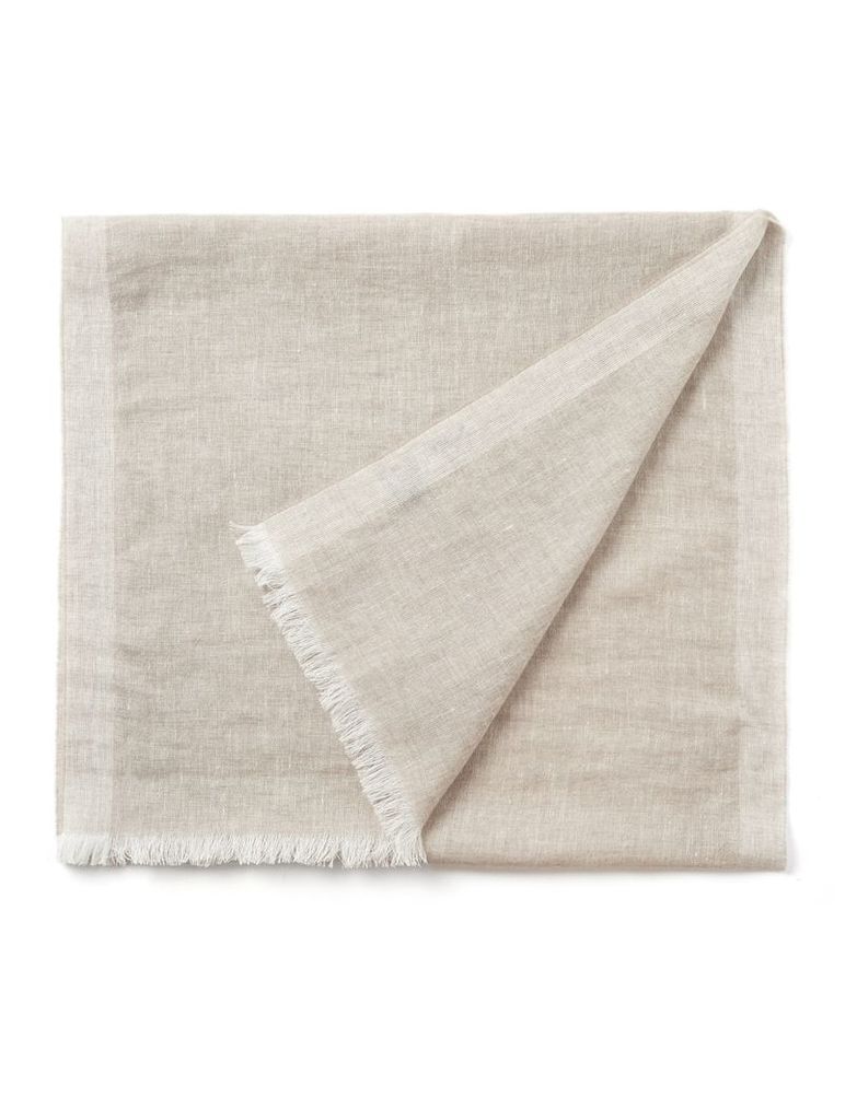 Cashmere Linen Scarf in Grey
